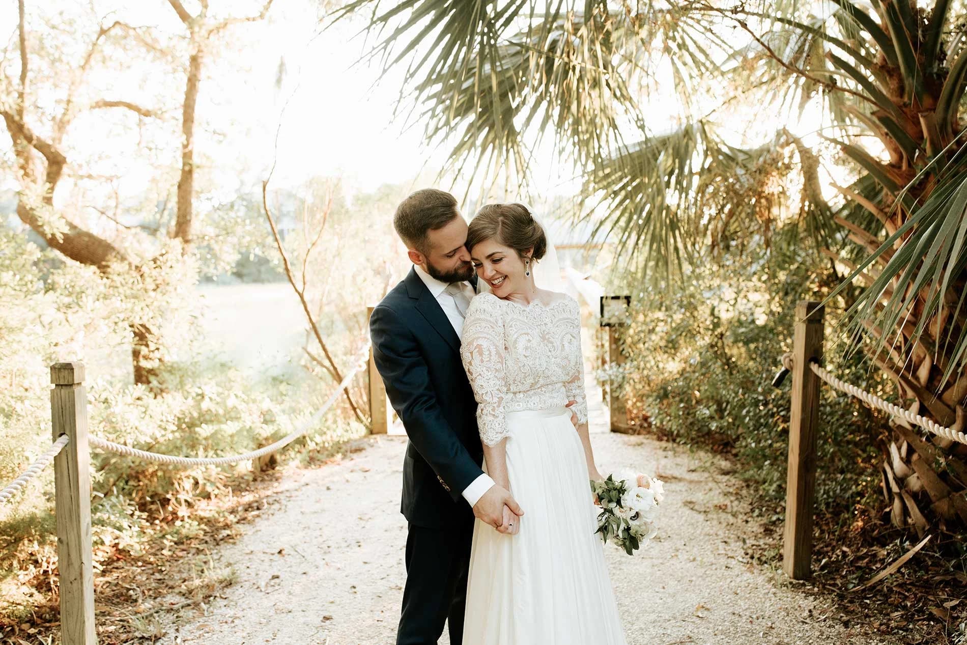 Lowcountry Kitchen - catering beaufort sc mary grace and judd kennedy wedding ceremony happy bride