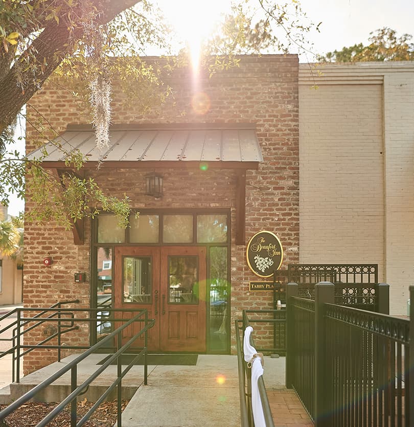 Tabby Place indoor event venue The Beaufort Inn SC