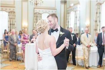 First dance in the historic ballroom at Westin Poinsett Greenville