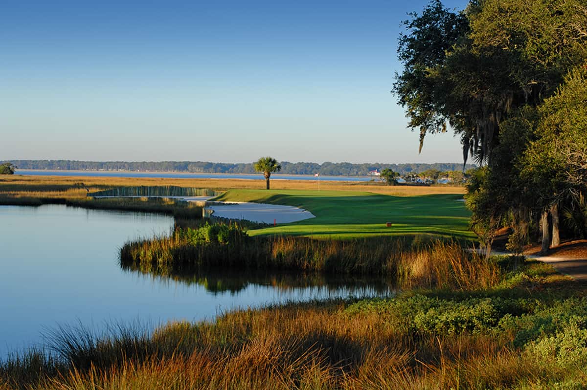 Harbour Town Lighthouse and marina Hilton Head Island wedding backdrop