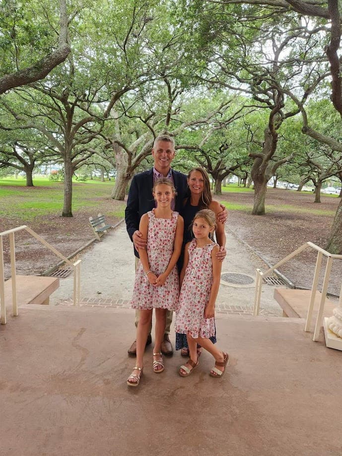 Kasey King Wedding Officiant - Family picture at our 15 year Vow Renewal ceremony