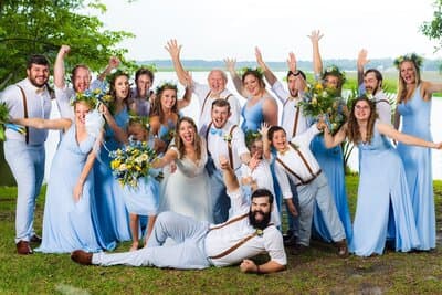 Marley Photography - vibrant outdoor wedding reception