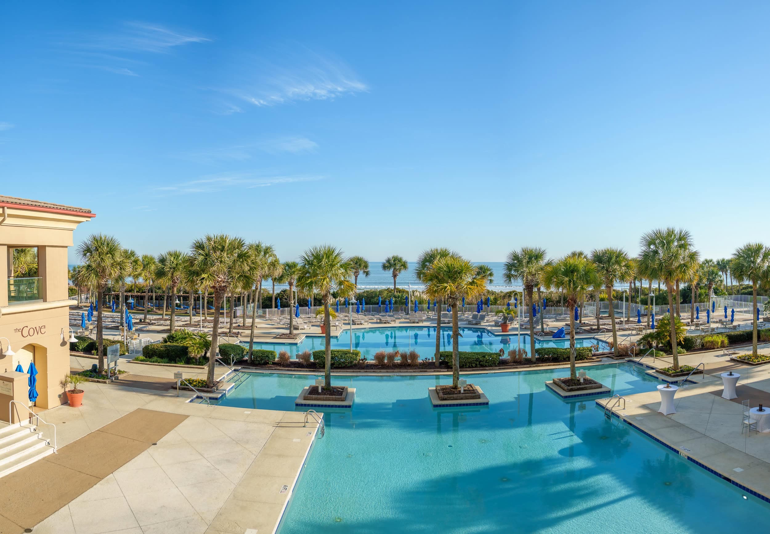 Panoramic balcony view at Marriott Myrtle Beach Resort at Grande Dunes