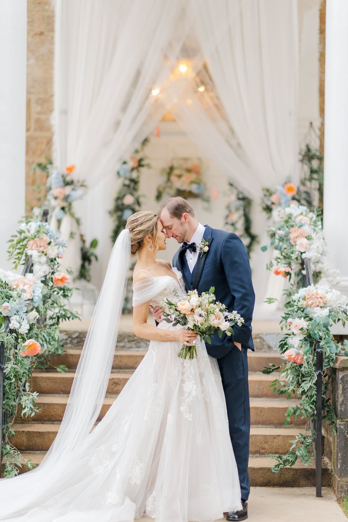 Wedding couple portrait in upstate South Carolina by Katie Jaynes Photography