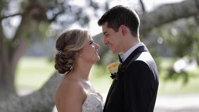Lowcountry wedding film romantic couple