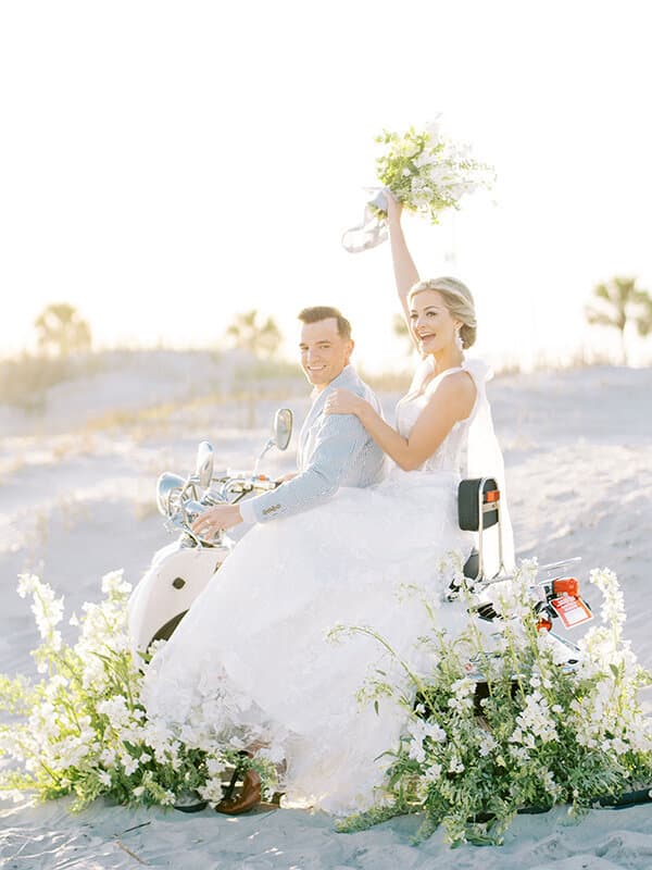Jay Dee Photography - Charleston beach wedding portrait