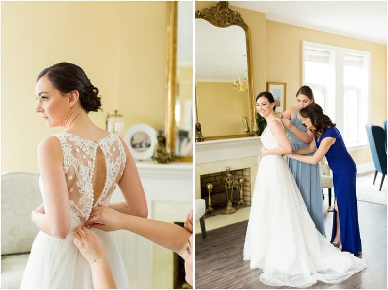 Couple portraits at Senate's End wedding Columbia SC wooded ravine