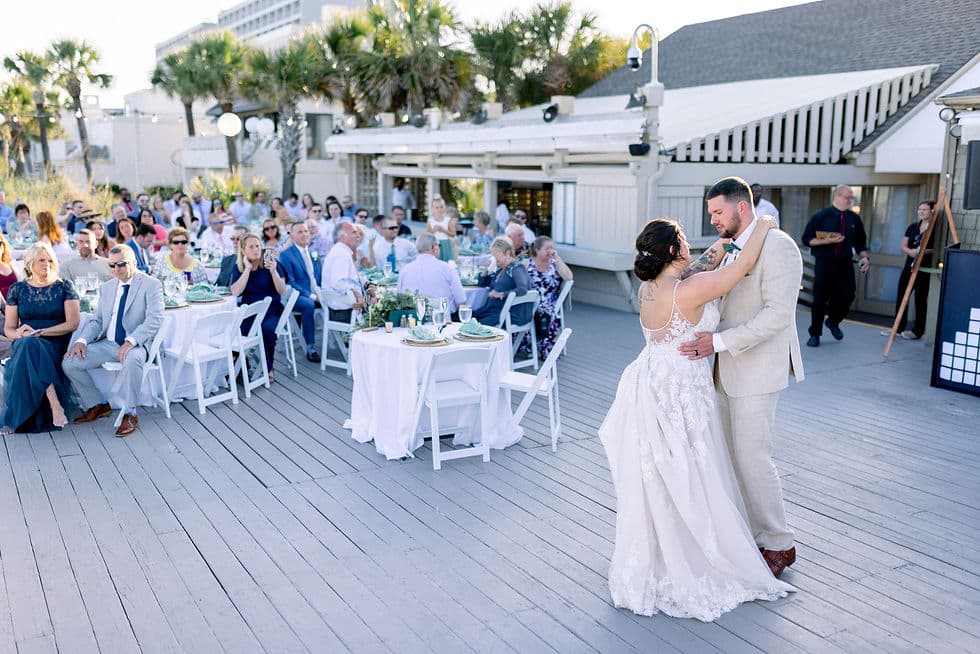 The Dunes House beachfront wedding reception Palmetto Dunes Hilton Head