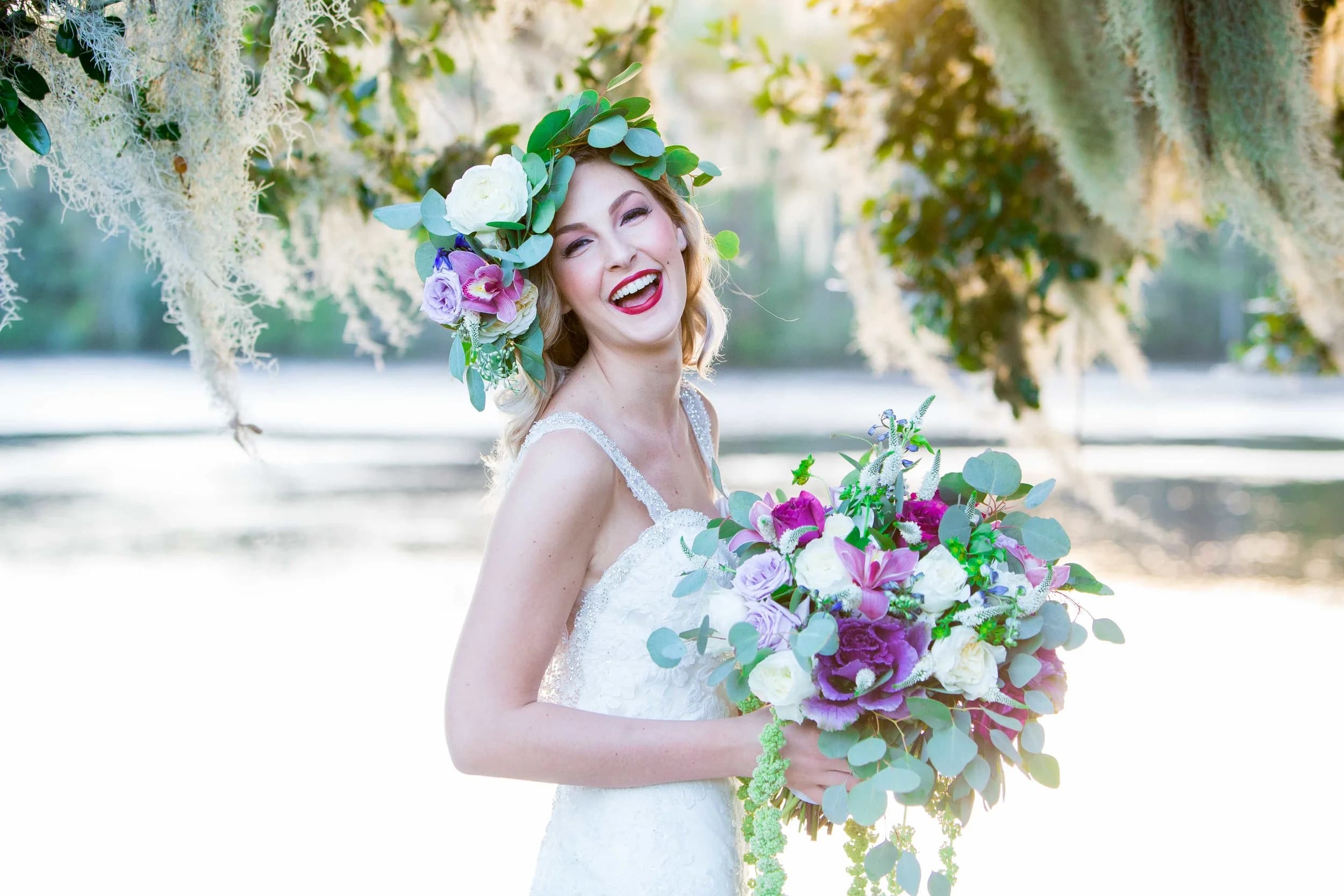 Romantic wedding portrait by Ramona Nicolae Photography in Myrtle Beach