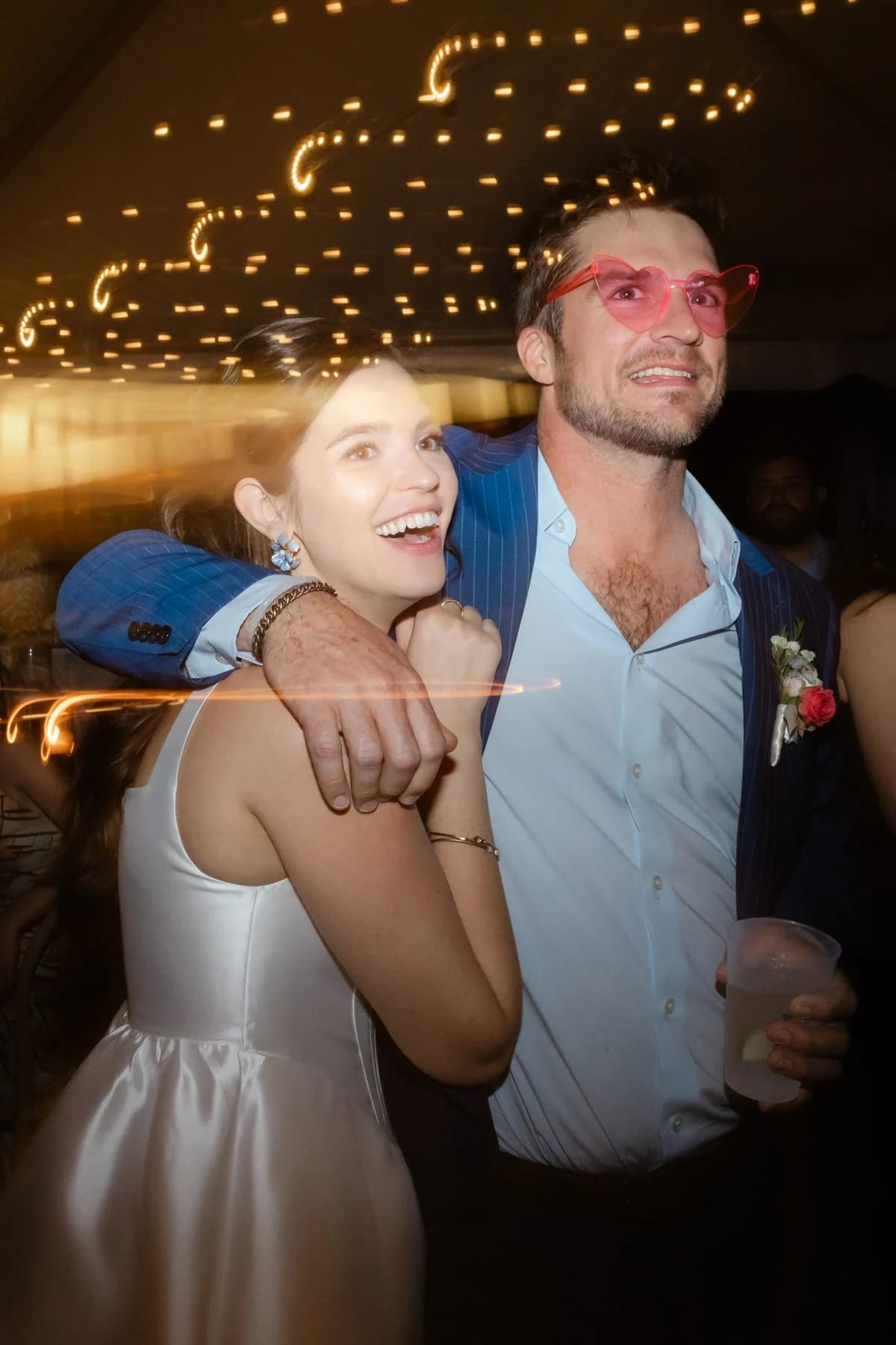 Lively wedding reception celebration at Founders Hall Charleston
